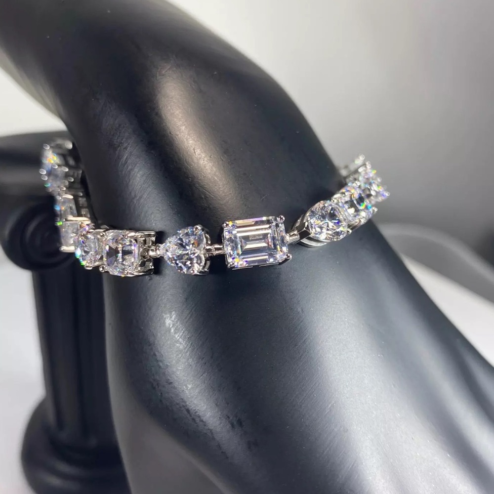 Multi  Stone Tennis Bracelet - Picture 10 of 16